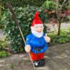 Boris Bezem, een super grote tuinkabouter van 92cm hoog! Blauw