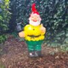 Lambert Lamp, een super grote tuinkabouter van 92cm hoog! Geel