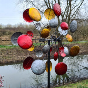 Super grote kleurrijke windmolen voor in je tuin