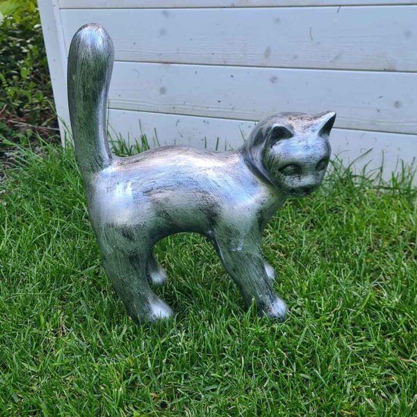 Kitty, mini kat antiek zilver