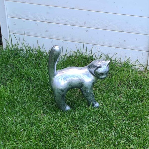 Kitty, mini kat antiek zilver