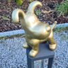 Snoopy vrolijk tuinbeeld met een hart van goud