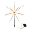 Tuinprikker Lichtgevende Ster! Deze schitterende tuinprikker van 1 meter hoog heeft een indrukwekkende diameter van 50 cm en is uitgerust met 14 warmwitte LED-lampen.