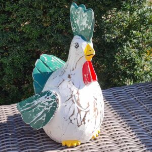 Houten bolkip 28 cm